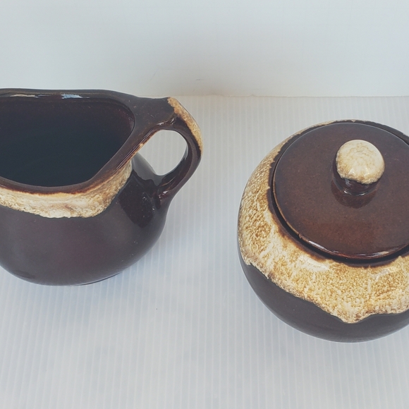 Vtg Roseville Robinson Ransbottom Pottery RRP Brown Drip Glaze Crock Set Pitcher - Picture 4 of 12